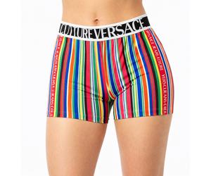 Versace Shorts Short Pants Hotpants 90s Years Striped Multicolor Stripes
