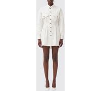 Versace Slim Fit Cotton Poplin Mini Shirtdress with Patch Pockets - Size: 42 - female