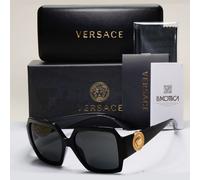 Versace Sunglasses Black Oversized Square Gold Medusa Large MOD VE 4453 GB1/87