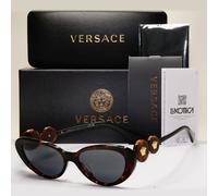 Versace Sunglasses Cat Eye Medusa Havana Brown Grey MOD VE 4433-U 108/87 54mm