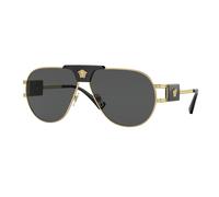 Versace Man Versace VE2252 100287 Sunglasses Steel Gold Grey Pilot Normal