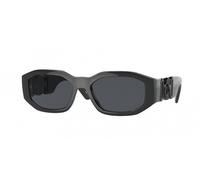 Versace Unisex Sunglass VE4361 Biggie - Frame color: Black, Lens color: Dark Grey