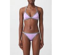 Versace Triangle Bikini Top with Iconic Greca Print - Size: 1 - female