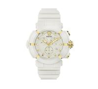 Versace Unisex's Chronograph Swiss Quartz Watch with Plastic Strap VE0L00225