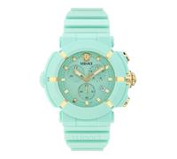 Versace Unisex's Chronograph Swiss Quartz Watch with Plastic Strap VE0L00325