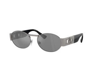 Versace Unisex Sunglass VE2264 - Frame color: Matte Gunmetal, Lens color: Grey Mirror Silver