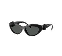 Versace Unisex Sunglass VK4005U - Frame color: Black, Lens color: Dark Grey