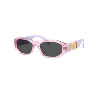 Versace Unisex Sunglass VK4429U - Frame color: Transparent Levander, Lens color: Dark Grey