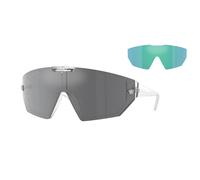 Versace Unisex VE4461 148/6V Sunglasses Injected Transparent Blue Geometric Normal