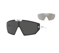 Versace Unisex Sunglass VE4461 - Frame color: White, Lens color: Dark Grey/Mirror Silver