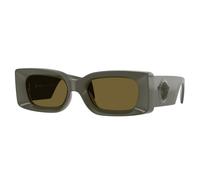Versace Unisex VE4474U 549173 Sunglasses Injected Green Brown Squared Normal