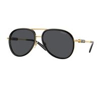 Versace Unisex Versace VE2260 100287 Sunglasses Metal Black Grey Pilot Normal