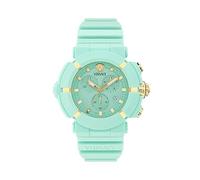 Versace Unisex's Chronograph Swiss Quartz Watch with Plastic Strap VE0L00325