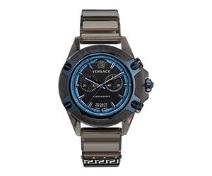 Versace Unisex's Chronograph Swiss Quartz Watch with Silicone Strap VEZ700622