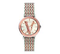 Versace V BAROCCA Women's Watch Stainless Steel Strap Silver Tone Rose Gold VEHC005 19, Bracelet