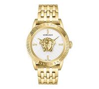 Versace V-Code Collection Luxury Mens Gold Strap Silver Dial Gold OS V Code Watch