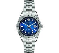 Versace V11010015 Hellenyium GMT Multifunction Quartz Unisex Blue Silver 42mm...
