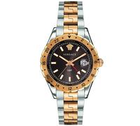 Versace Mens Hellenyium GMT Watch V11040015, Stainless Steel, Quartz Movement