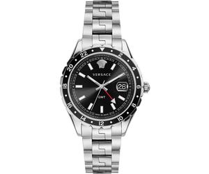 Versace V11100017 Wristwatch Hellenyium 42mm Quartz Unisex Black Silver 5 ATM