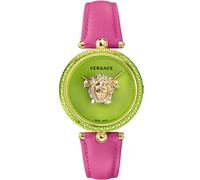 Versace Women's Analogue Quartz Movement Watch with Pink Leather Strap Palazzo Empire Tribute Green Edition VCO150017