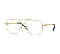 Versace VE1307 1002 Man Optical frames Metal Gold Pilot Normal