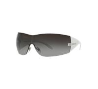Versace VE2054 10008G Woman Sunglasses Injected Silver Grey Squared Normal Shaded