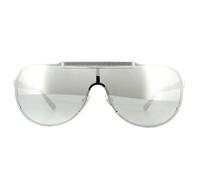 Versace Sunglasses VE2140 10006G Silver Light Grey Silver Mirror