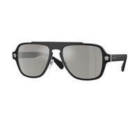 Versace VE2199 10006G Man Sunglasses Metal Black Grey Geometric Mirrored