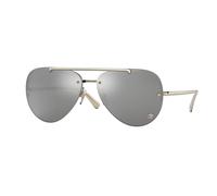 Versace VE2231 12526G Woman Sunglasses Metal Gold Grey Pilot Mirrored Mirror