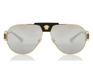 Versace VE2252 Asian Fit 10026G Men's Sunglasses Gold Size 63
