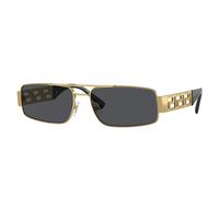 Versace VE2257 100287 Man Sunglasses Metal Gold Grey Squared Normal