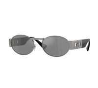 Versace VE2264 10016G Unisex Sunglasses Metal Grey Grey Round Mirrored Mirror