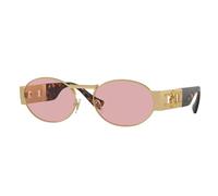 Versace VE2264 100284 Unisex Sunglasses Metal Gold Violet Round Normal