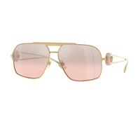 Versace VE2269 10027E Man Sunglasses Steel Gold Pink Geometric Normal Shaded