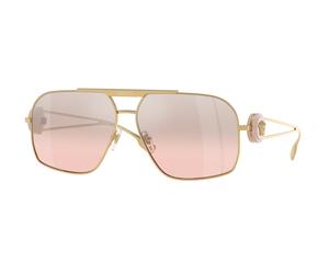 Versace VE2269 10027E Man Sunglasses Steel Gold Pink Geometric Normal Shaded