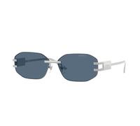 Versace VE2274 100080 Woman Sunglasses Metal Silver Blue Geometric Normal