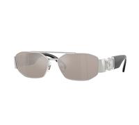 Versace VE2287 1000AP Man Sunglasses Metal Silver Grey Geometric Normal