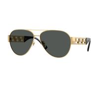Versace VE2289 100287 Man Sunglasses Metal Gold Grey Pilot Normal