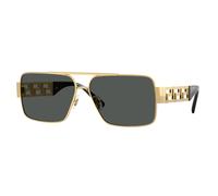 Versace VE2290 100287 Man Sunglasses Metal Gold Grey Squared Normal