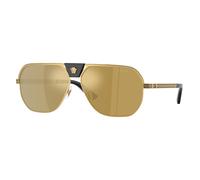 Versace VE2294 10025A Man Sunglasses Metal Gold Brown Squared Mirror