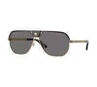 Versace VE2294 100281 Man Sunglasses Metal Black Grey Squared Polarized