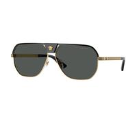 Versace VE2294 100287 Man Sunglasses Metal Black Grey Squared Normal