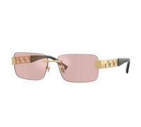 Versace VE2298 10021T Man Sunglasses Metal Gold Squared Mirror