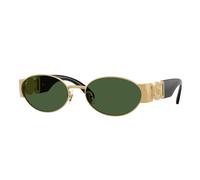 Versace VE2299 100271 Man Sunglasses Metal Gold Green Round Normal