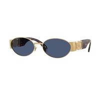 Versace VE2299 100280 Man Sunglasses Metal Gold Blue Round Normal