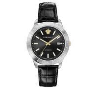 Versace VE2D00221 Men's Mechanical Analogue Watch with Leather Strap