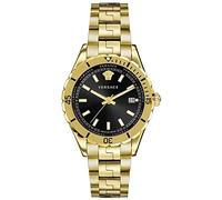 Versace VE3A00820 Men's Fashion Quartz Wrist Watch with Gold Stainless Steel Case Analogue Display Black