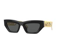 Versace VE4432U GB1/87 Woman Sunglasses Acetate Black Grey Geometric Normal