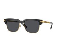 Versace Man VE4447 GB1/87 Sunglasses Injected Black Grey Squared Normal