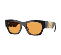 Versace VE4479U GB1/7 Man Sunglasses Injected Black Orange Squared Normal